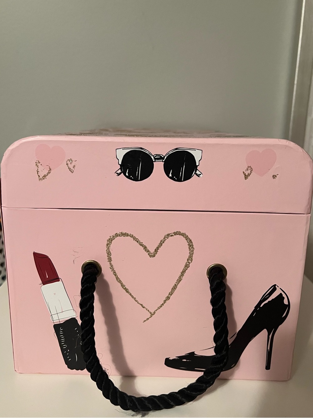 Pink Decorative Fashion-Themed Storage Box - Picture 4 of 11